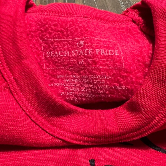 Peach State Pride Georgia sweatshirt. Red. Size M. - Picture 3 of 4
